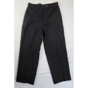 Vtg Wah Maker Pants Men's 34 Black Buckle Back Wool Frontier Western Made in USA